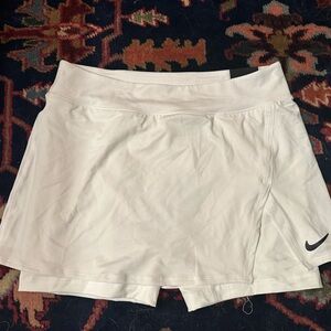 Nike White Athletic Skort with Built-in Shorts